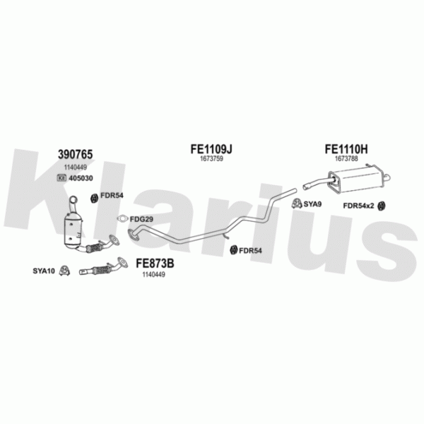 Klarius 362541 - Exhaust System