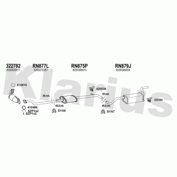Klarius 721174 - Exhaust System