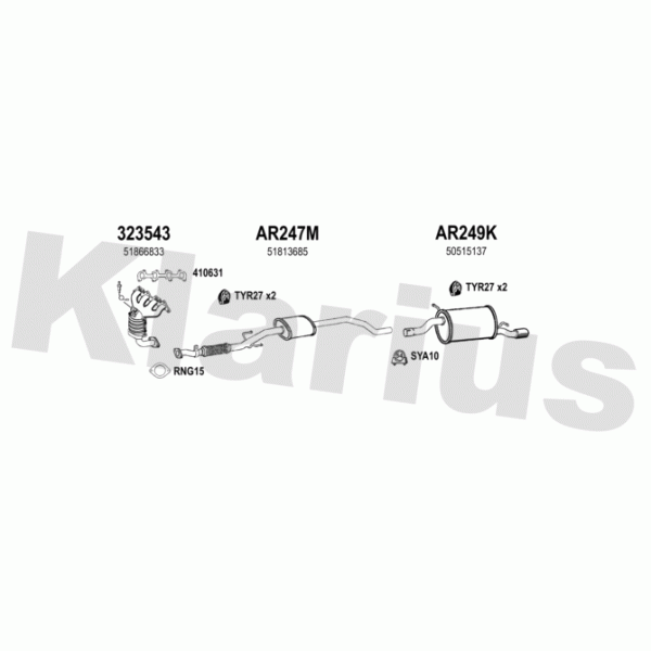Klarius 030318 - Exhaust System