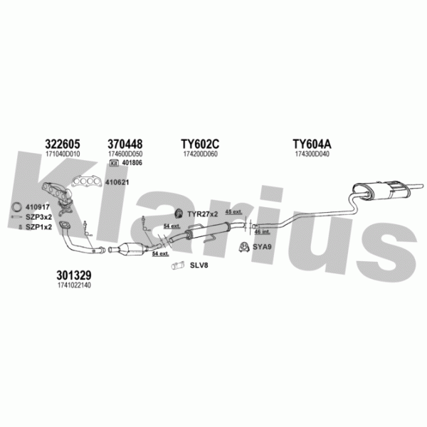 Klarius 900465 - Exhaust System