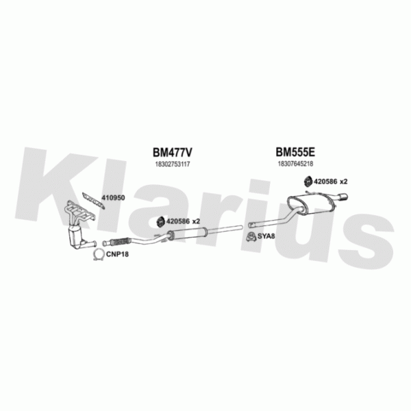 Klarius 620023 - Exhaust System