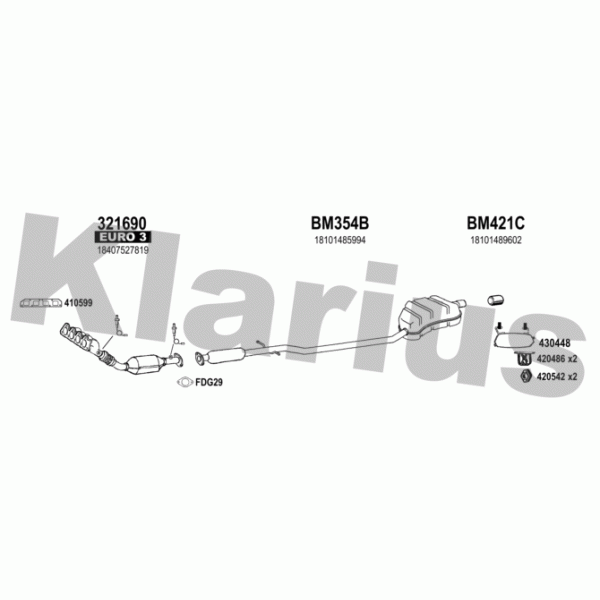 Klarius 620045 - Exhaust System