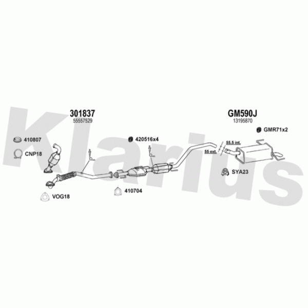 Klarius 391742 - Exhaust System