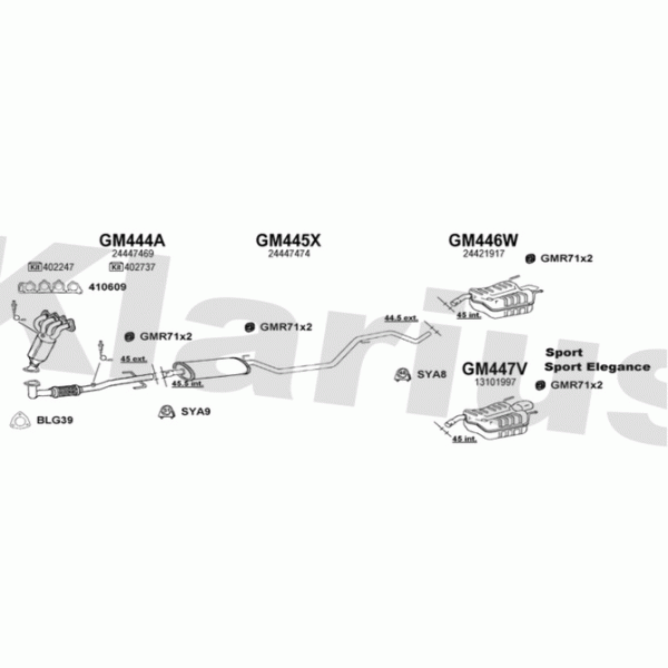 Klarius 391437 - Exhaust System