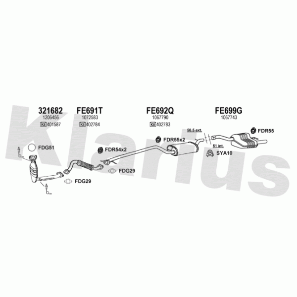 Klarius 361693 - Exhaust System