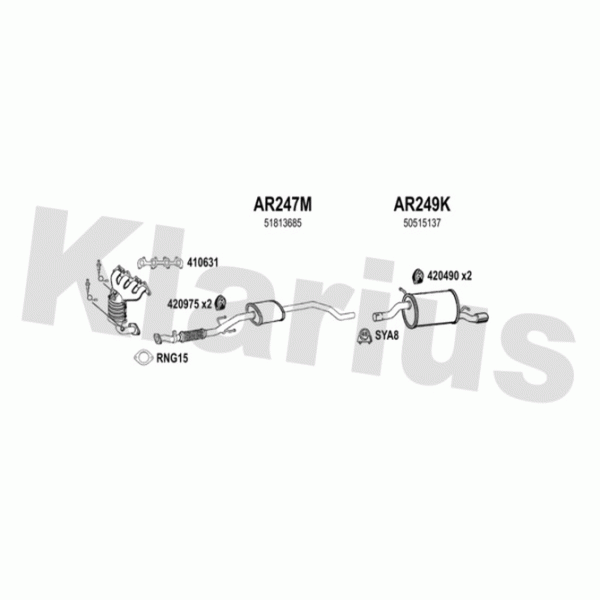Klarius 030327 - Exhaust System