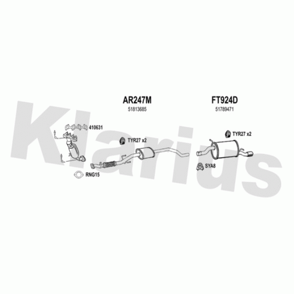 Klarius 331073 - Exhaust System