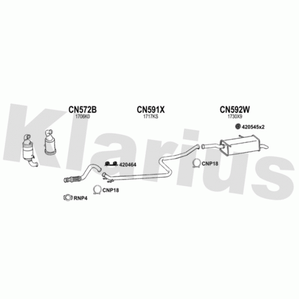 Klarius 181247 - Exhaust System