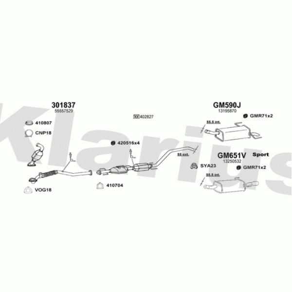 Klarius 391737 - Exhaust System