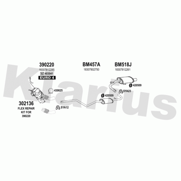 Klarius 060552 - Exhaust System