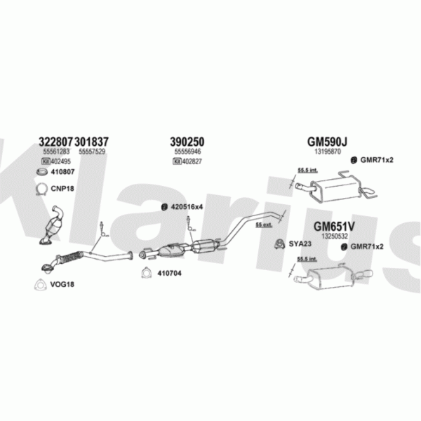 Klarius 391880 - Exhaust System