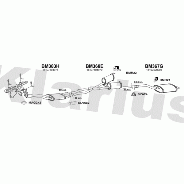 Klarius 060341 - Exhaust System