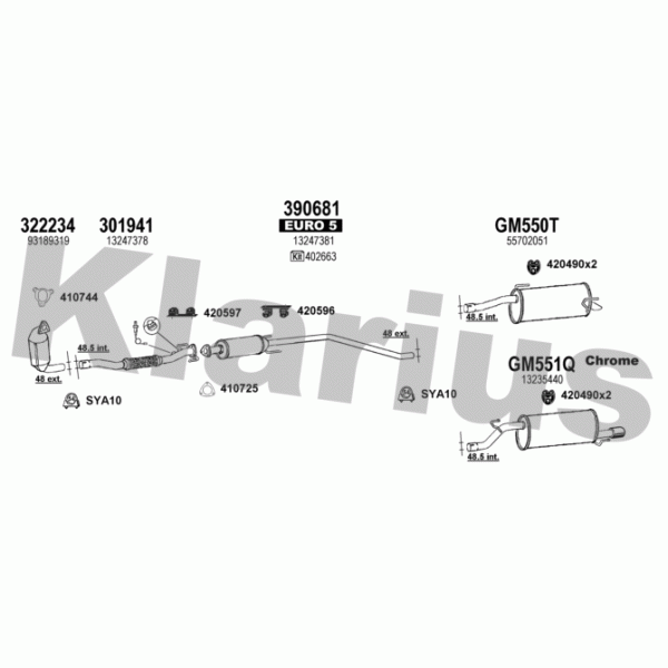 Klarius 392149 - Exhaust System