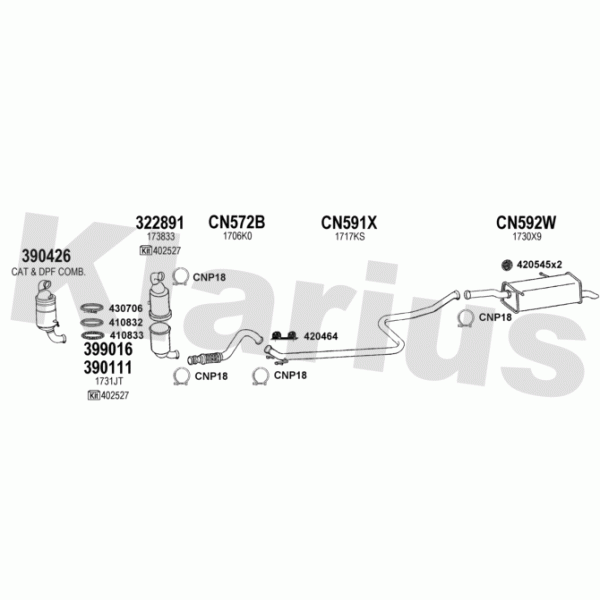 Klarius 180778 - Exhaust System