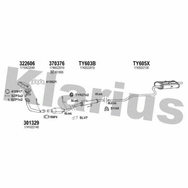 Klarius 900460 - Exhaust System