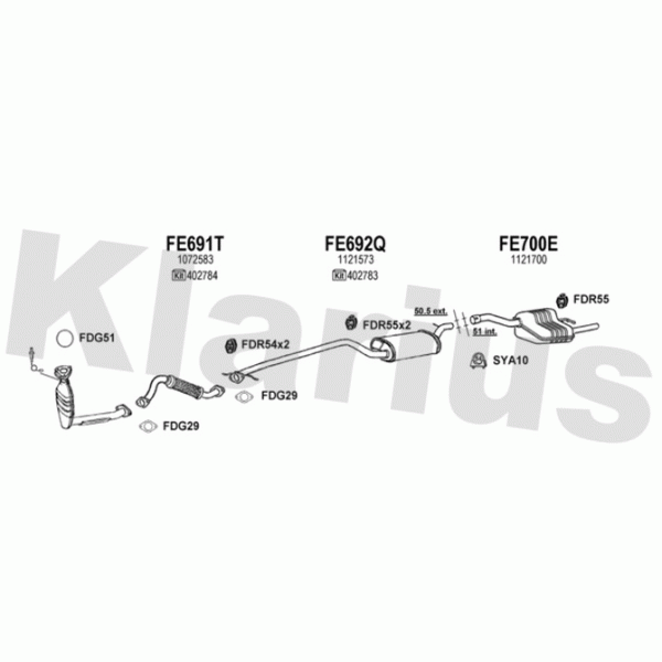 Klarius 361427 - Exhaust System