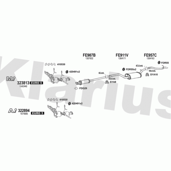 Klarius 362362 - Exhaust System