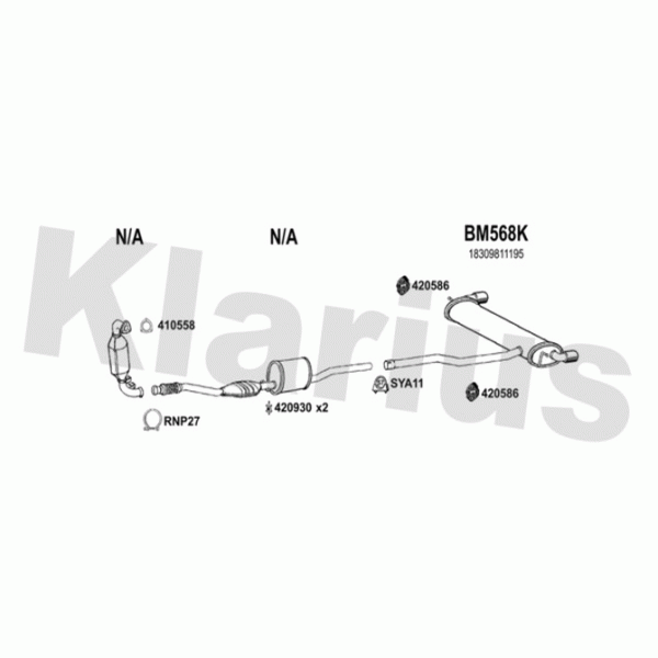 Klarius 620065 - Exhaust System