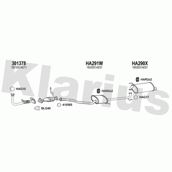 Klarius 420225 - Exhaust System