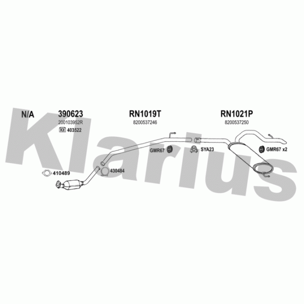 Klarius 392087 - Exhaust System