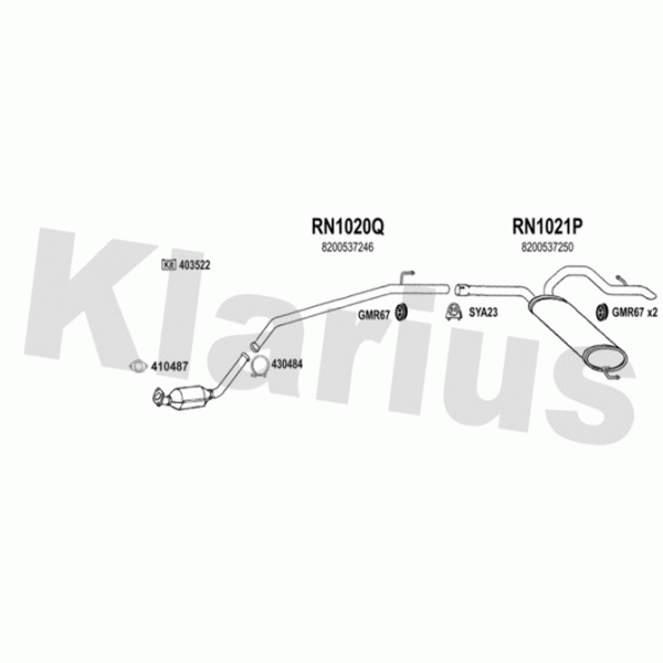 Klarius 392088 - Exhaust System