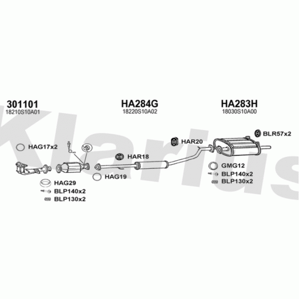 Klarius 420218 - Exhaust System