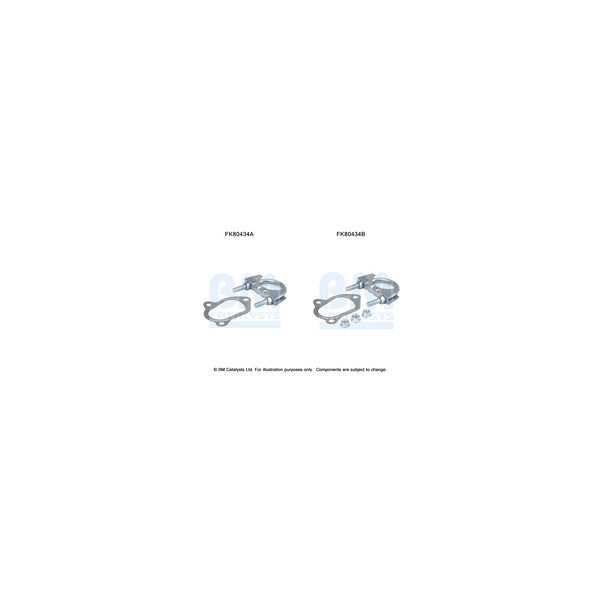 BM Catalysts FK80434 - Fitting Kit-Catalyst (Front)