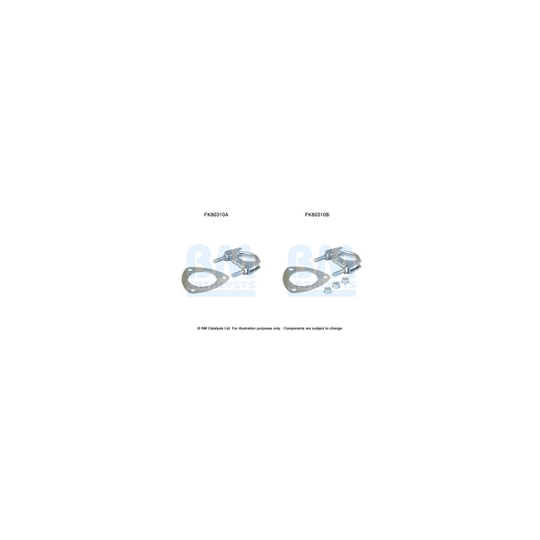 BM Catalysts FK80310 - Fitting Kit-Catalyst (Rear)