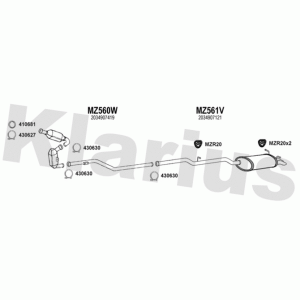 Klarius 600875 - Exhaust System