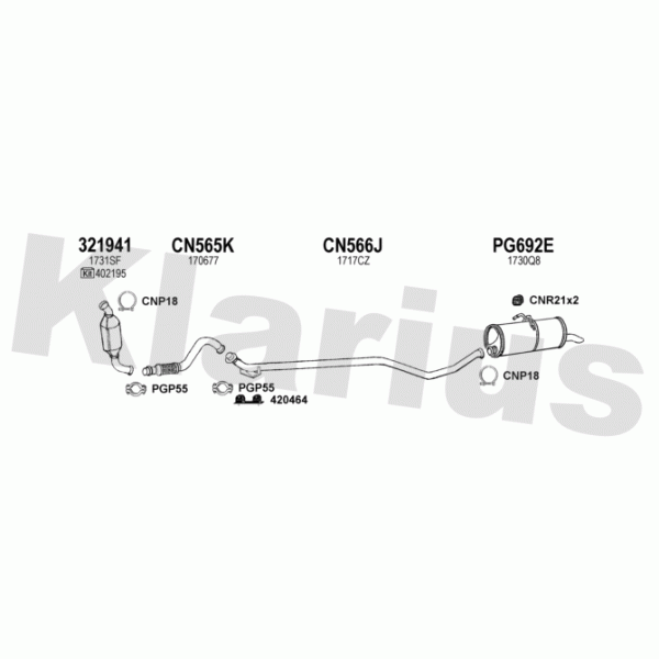 Klarius 180692 - Exhaust System
