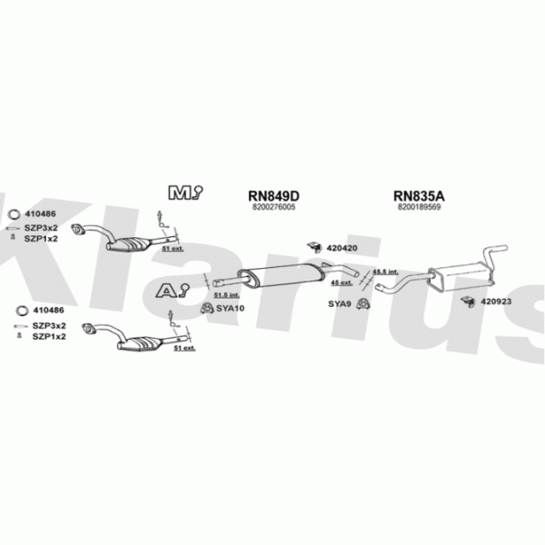 Klarius 721169 - Exhaust System