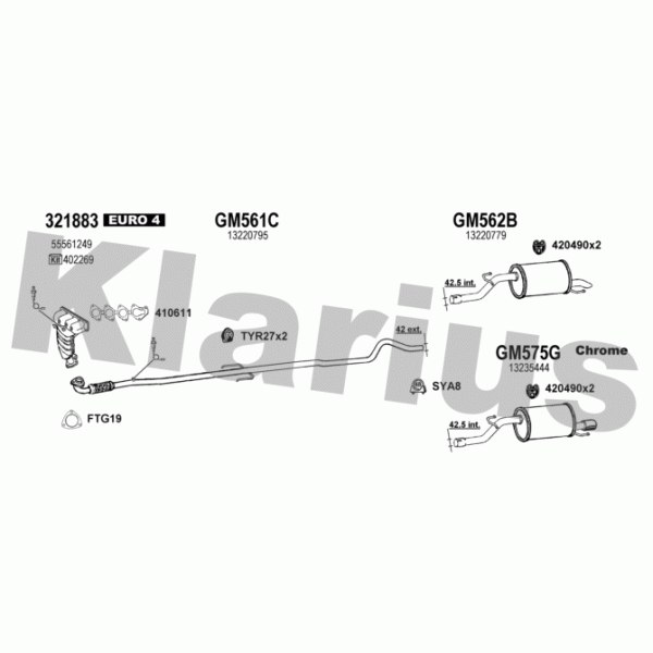 Klarius 392095 - Exhaust System