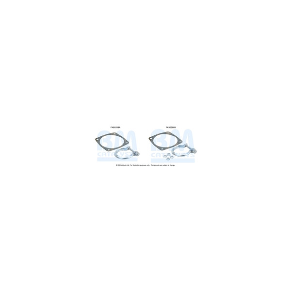 BM Catalysts FK80268 - Fitting Kit-Catalyst (Front)