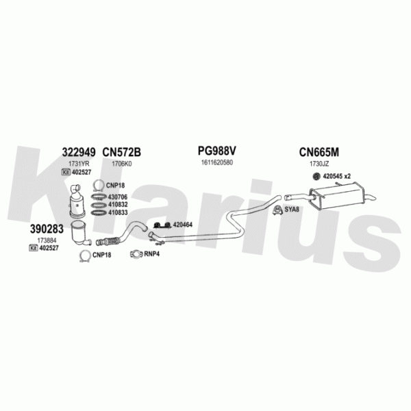 Klarius 631718 - Exhaust System