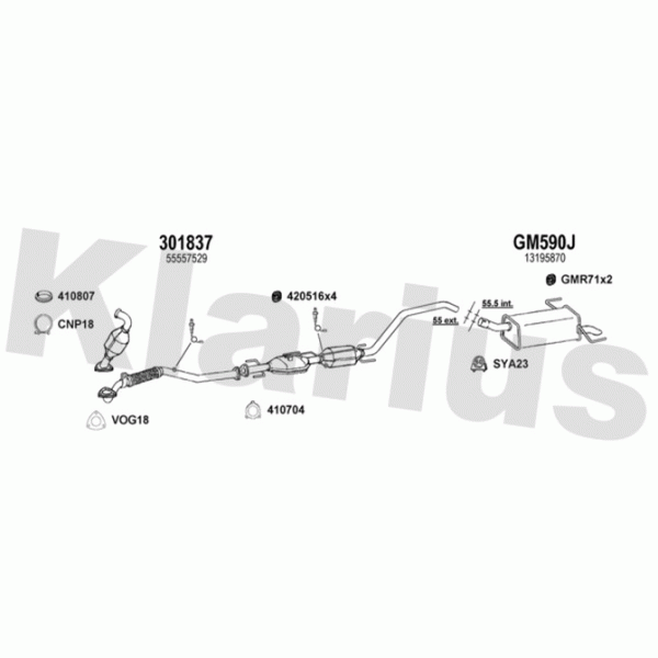 Klarius 391744 - Exhaust System