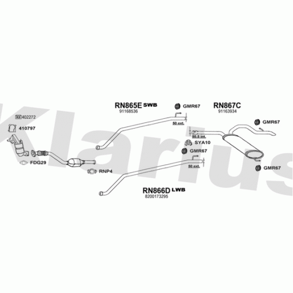 Klarius 391384 - Exhaust System