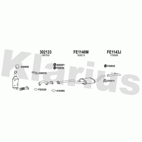 Klarius 362203 - Exhaust System