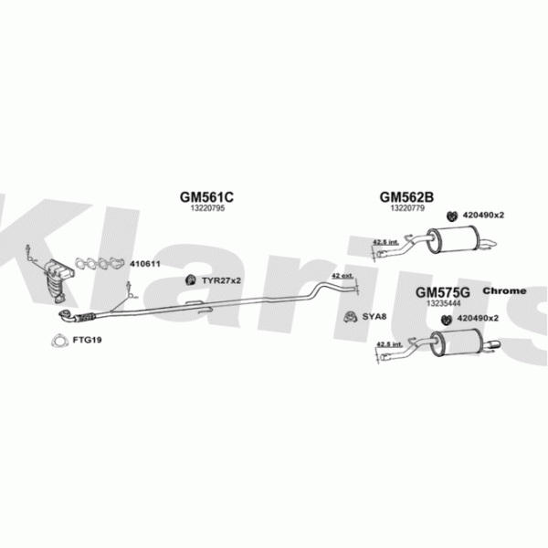 Klarius 392116 - Exhaust System
