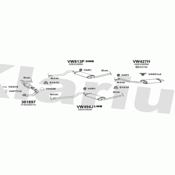 Klarius 931512 - Exhaust System