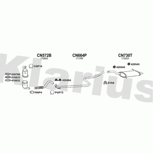 Klarius 631705 - Exhaust System