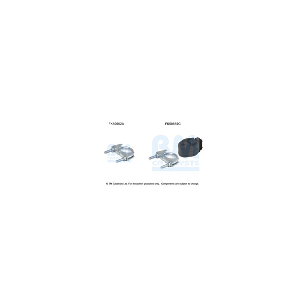 BM Catalysts FK50662 - Fitting Kit-Exhaust (Rear)