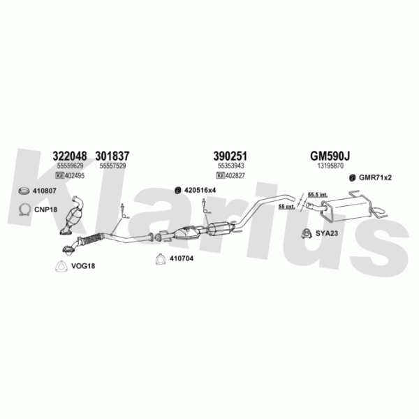 Klarius 391742 - Exhaust System