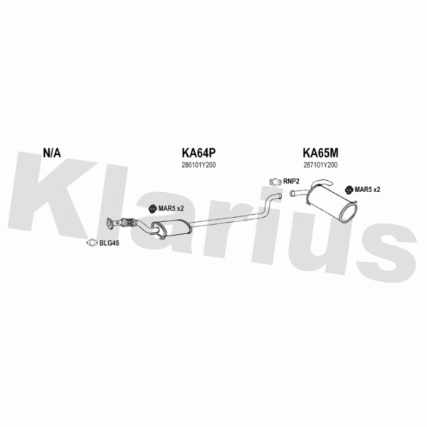 Klarius 500068 - Exhaust System