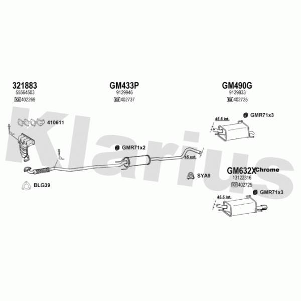 Klarius 391641 - Exhaust System