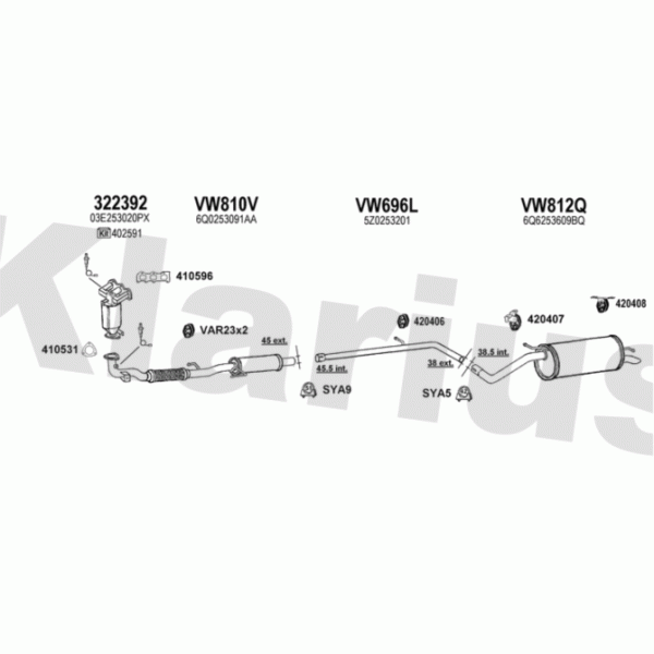 Klarius 931568 - Exhaust System