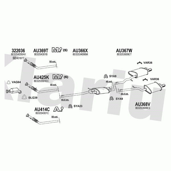 Klarius 940612 - Exhaust System