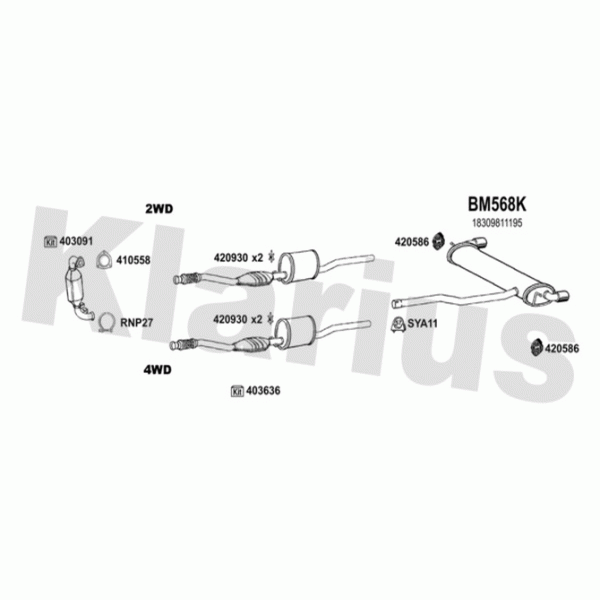 Klarius 620063 - Exhaust System