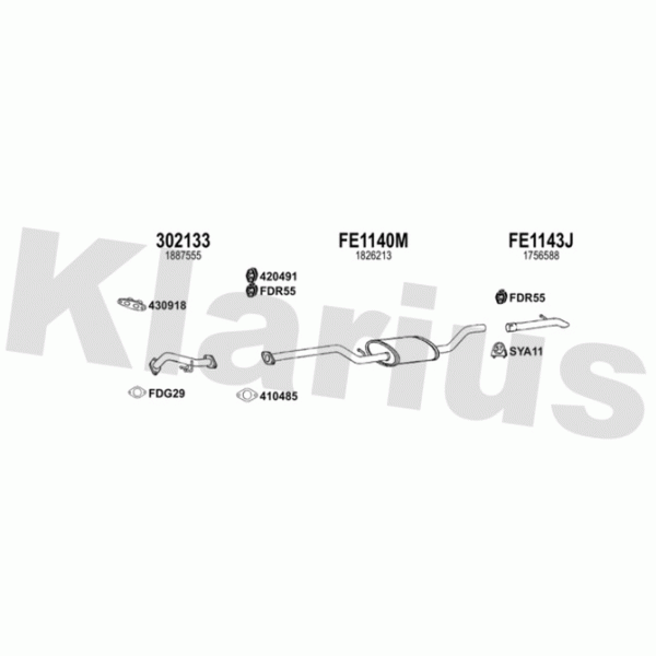 Klarius 362428 - Exhaust System