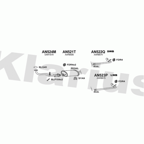 Klarius 160372 - Exhaust System