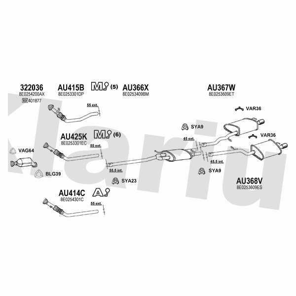 Klarius 940613 - Exhaust System